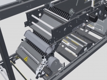 Film welding device by heated blade