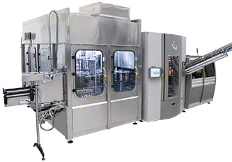 Integrated stretch-blow moulding, filling and capping systems