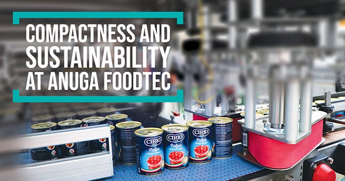 Compattezza e sostenibilità ad Anuga FoodTec