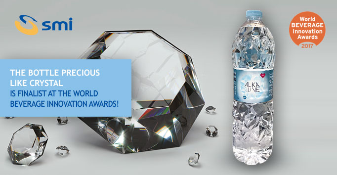 The bottle precious like crystal, is finalist at the World Beverage Innovation Awards!